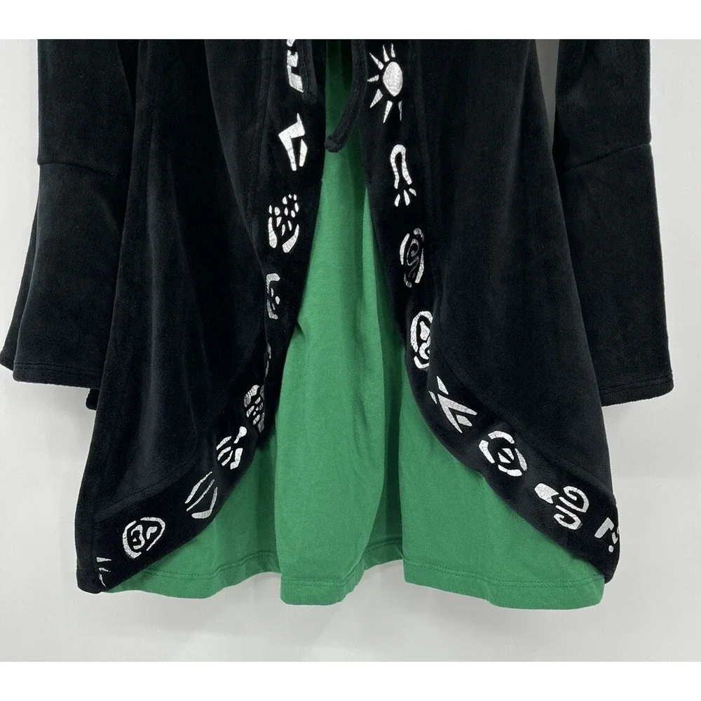 Disney Hocus Pocus Winnifred Sanderson Costume Black Velvet Dress Girls S 6/6X
